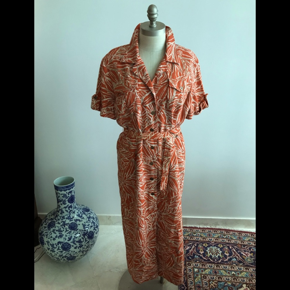 Coral Positive Attitudes Dress sz12p - Picture 4 of 10